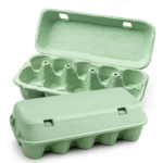 Grüner Eierkarton (10 Eier, 45–70 g)